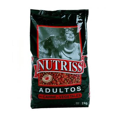 Alimento NUTRISS adultos carne 2000gr