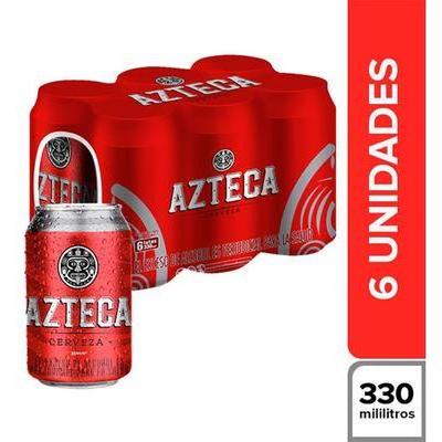 Cerveza AZTECA lata sixpack 330ml