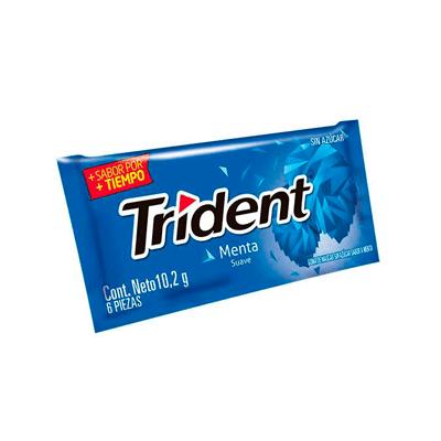 Chicle TRIDENT menta suave 6uni