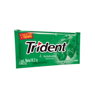 Chicles TRIDENT yerbabuena 6uni