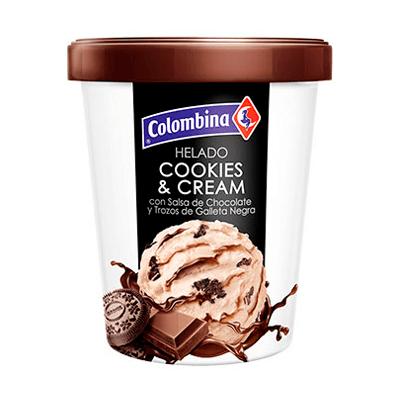 Helado cookies and cream COLOMBINA 1litro