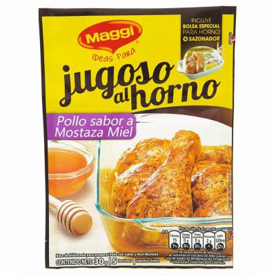 Jugoso al horno MAGGI pollo miel mostaza 30gr