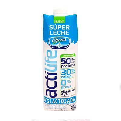 Leche actilife deslactosada ALPINA 1000ml