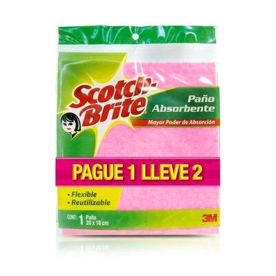 Paño SCOTCH BRITE abosorbente 2 unid