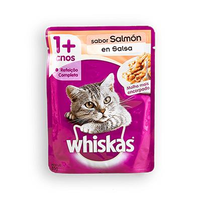 Pouch WHISKAS salmón 85gr