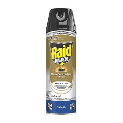 Raid mata cucarachas y arañas 360ml JOHNSON