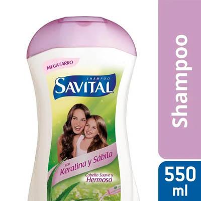 Shampoo SAVITAL keratina y sábila 550ml