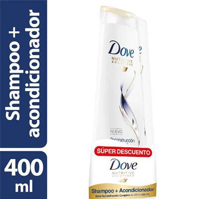 Shampoo + acondicionador DOVE reconstrucción 400ml