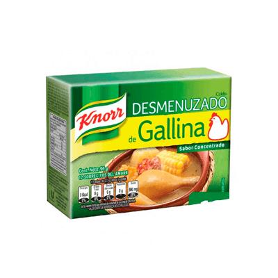 Caldo desmenuzado de gallina KNORR 12 sobres