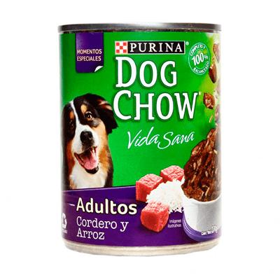 DOG CHOW cordero y arroz lata 374gr