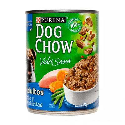 DOG CHOW pollo y verduritas lata 374gr