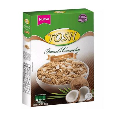 Granola crunchy coco TOSH 300gr