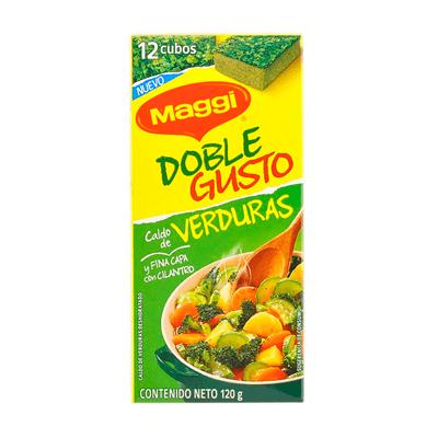 Caldo de gallina doble gusto verduras MAGGI 12 cubos