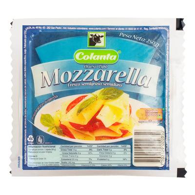 Queso COLANTA mozzarella Bloque 250gr