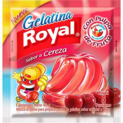 Gelatina ROYAL cereza 40gr