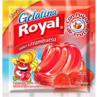 Gelatina ROYAL frambuesa 40gr