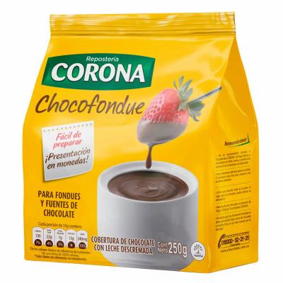 Cobertura CORONA chocofondue 250g