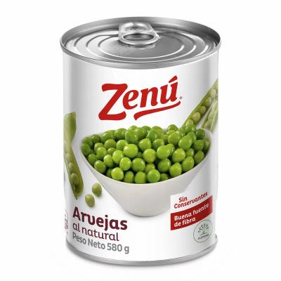 Arvejas al natural ZENÚ 580g