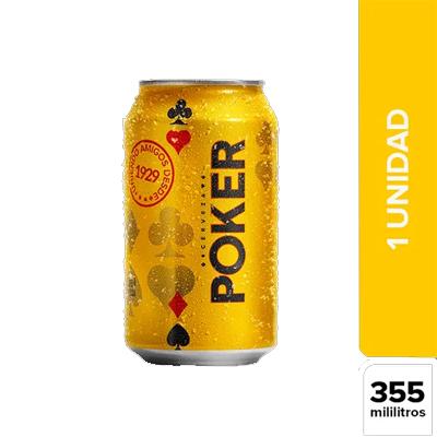 Cerveza POKER lata 330ml