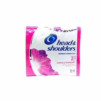 Shampoo HEAD & SHOULDERS 2 en 1 18ml Sobre