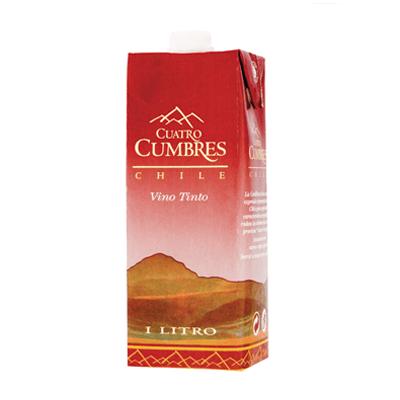 Vino tinto CUATRO CUMBRES 1000ml