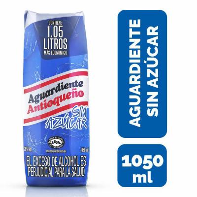 Aguardiente ANTIOQUEÑO sin azúcar 1050ml