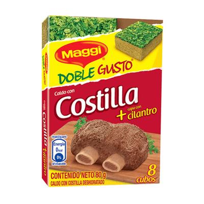 Caldo de gallina doble gusto costilla MAGGI 8 cubos