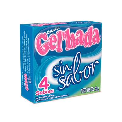 Gelatina sin sabor GEL'HADA 4 sobres