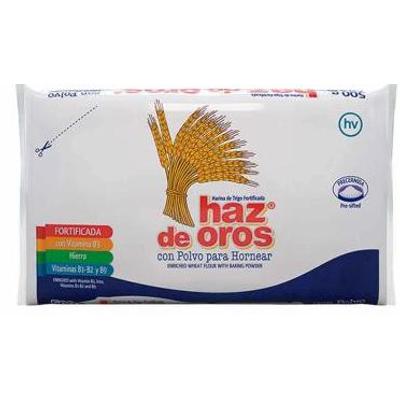 Harina HAZ DE OROS con polvo para hornear 500g