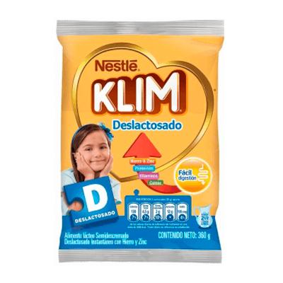 Leche KLIM en polvo deslactosada NESTLÉ 360g