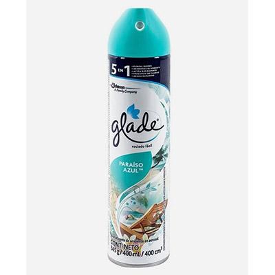 Ambientador GLADE aerosol paraíso azul 400ml