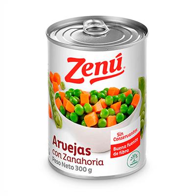 Arvejas con zanahoria ZENÚ 300g