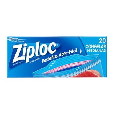 Bolsas ZIPLOC medianas para congelar 25un