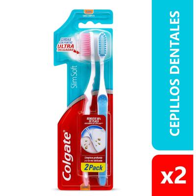 Cepillo COLGATE slim soft suave 2un