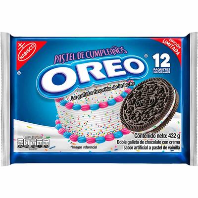 Galletas OREO pastel 432g 12un