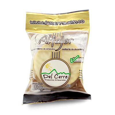 Alfajor DEL CERRO chocolate blanco 85g