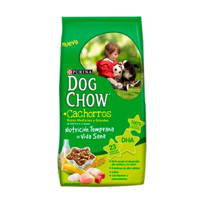 Alimento DOG CHOW cachorros medianos y grandes azul 475g