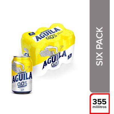 Cerveza ÁGUILA CERO lata sixpack 1980ml