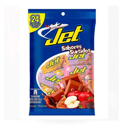 Chocolatinas JET sabores surtidos 144g 24uni