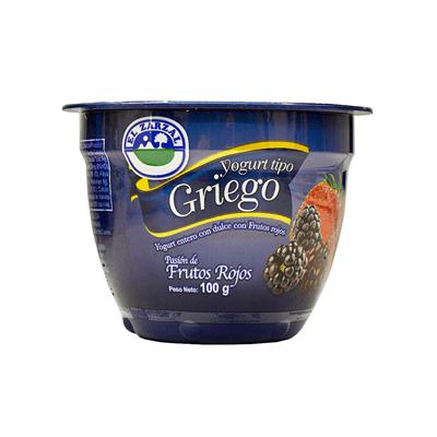 Yogurt griego EL ZARZAL frutos rojos 100gr