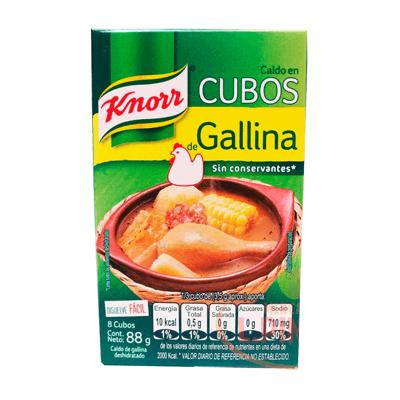 Caldo de gallina KNORR 8 cubos 72g