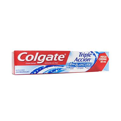 Crema dental COLGATE triple extra blancura 60ml