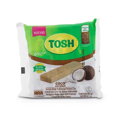 Galleta TOSH wafers de coco 162g 6uni