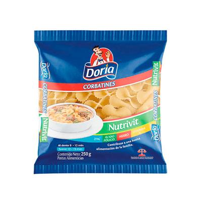 Pasta DORIA corbatines 250g