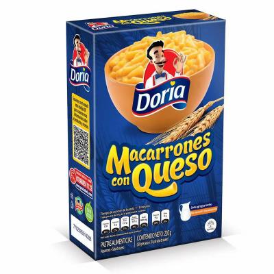 Pasta DORIA macarron con queso 210g