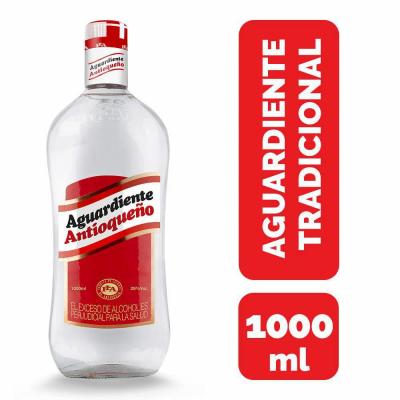 Aguardiente ANTIOQUEÑO rojo 1000ml