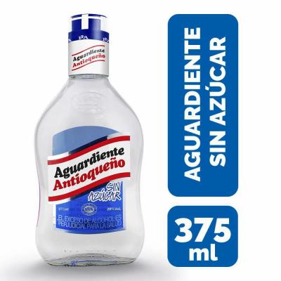 Aguardiente ANTIOQUEÑO sin azúcar 375ml