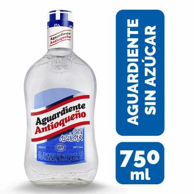 Aguardiente ANTIOQUEÑO sin azúcar 750ml