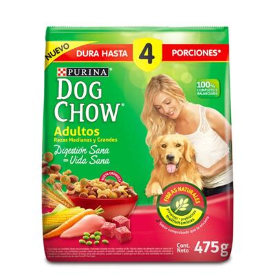 Alimento DOG CHOW adultos medianos y grandes 475gr