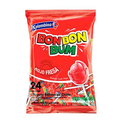 Bonbonbum fresa COLOMBINA 456g 24uni